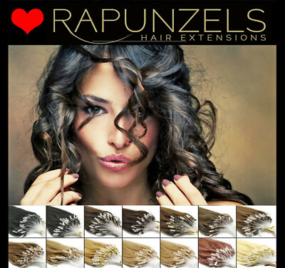 Micro Loop Easy Loop Micro Ring Remy Echthaarverlängerungen RAPUNZELS 20'' 1 Gramm