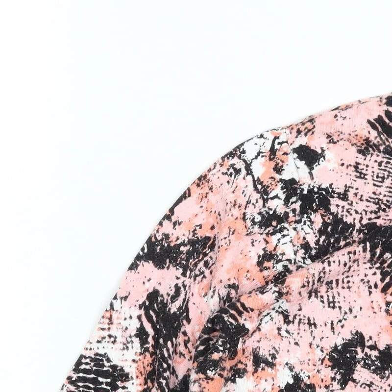 Marks and Spencer Womens Orange Scoop Neck Viscose Blend Jumper Size 20 - Image 3 of 4