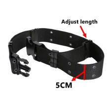 Hebilla TSA Seguridad Cinturón Militar Nylon TSA - Hebilla Plástica Segura, Ajustable Hasta 142cm, Elástico, Varios Colores Cinturón De Trabajo