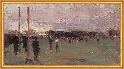 The national game Arthur Ernest Streeton Nationalspiel Sport Wiese B A2 00698
