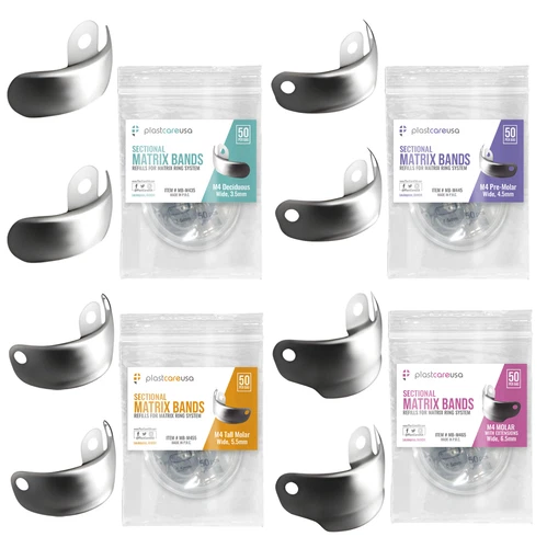Dental Metal Matrices Sectional Molar Matrix Refill Soft Band (Choose Size/Qty)