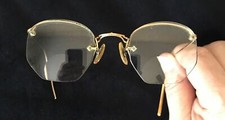 Rimway Fulvue Steampunk glasses 1/10 12 KT Gold Filled Eye Glasses Ornate Frame