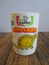 Vintage Chef Boyardee Dinosaurs Cup Mug Handle Advertising Whirley Ind. Plastic