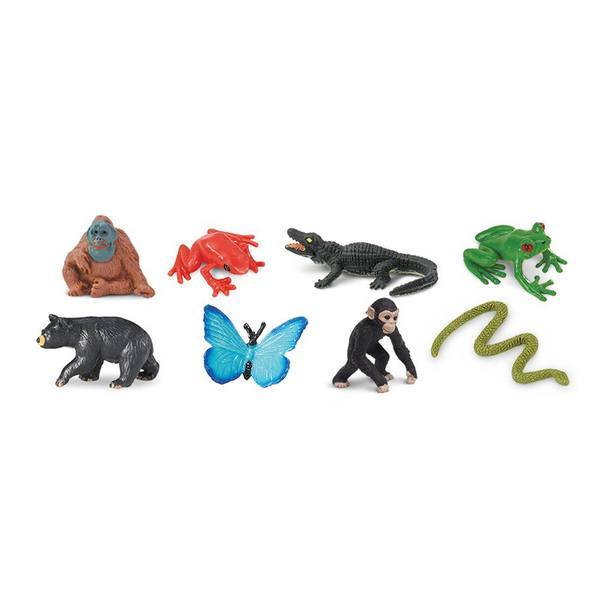 Rainforest Fun Pack Mini Good Luck Figures Safari Ltd NEW Toys Educational
