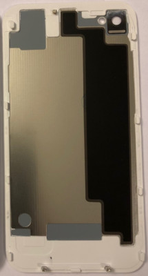 iPhone 4S  Akkudeckel Backcover  Rückseite aus Glas  weiß