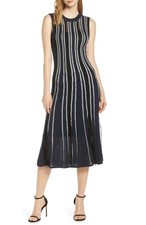 harlyn SLEEVELESS RUFFLE SWEATER DRESS sz L = 10
