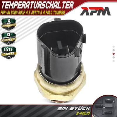 Temperaturschalter Kühlerlüfter für VW Bora Golf 4 5 1J Jetta 3 4 Polo Touareg