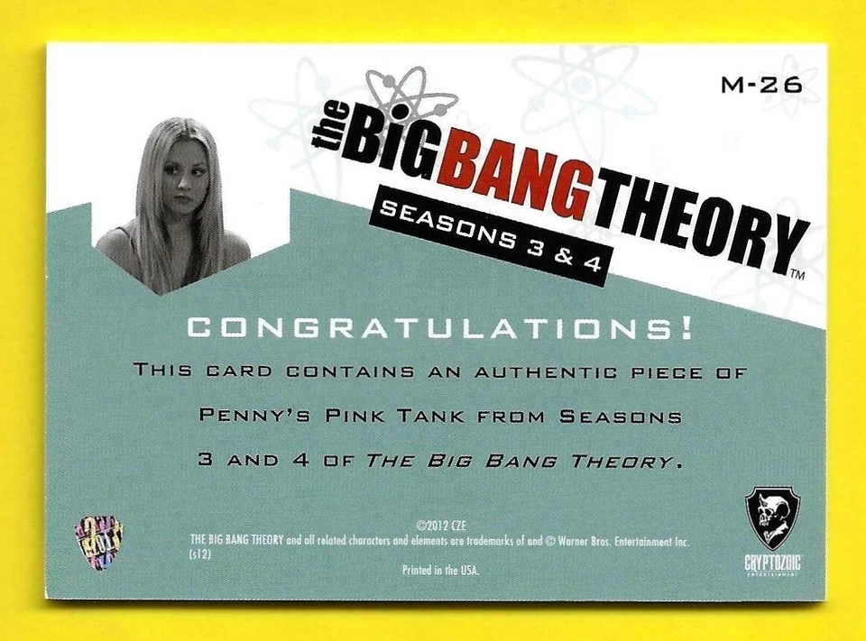 The Big Bang Theory Season 3 & 4 Wardrobe M-26 Kaley Cuoco as Penny - Image 2 of 3