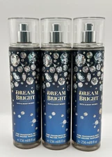 NEW Bath & Body Works Dream Bright 3pc Set Full Size Fine Fragrance Mist 8oz BBW