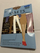 ASSETS by Sara Blakely PERFECT PANTYHOSE Full Length Bodyshaping Sz 4 Nude NEW