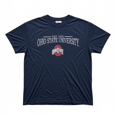 Ohio State Buckeyes Wilson T-Shirt Herren Est 1870 Schwarz XL College 57x72cm