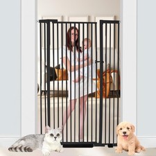 55.1 inch Extra Tall Pet Gate, Extra Wide 29.92"- 43" Adjustable Dog Gates, P...