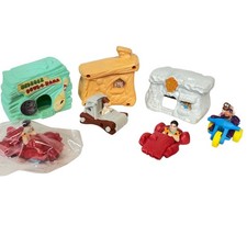 Hanna-Barbera 1994 The Flintstones McDonald's Happy Meal Toy Playset Lot