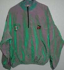Vintage Surf Style Pullover Jacket Windbreaker Iridescent 90s Retro XL -XXL