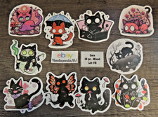 Cats - Cute - Funny - Stickers Lot 8 - 10 pcs. Sticker sizes are mixed 