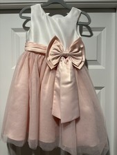Rare Editions Girls Pink  White Dress 4T