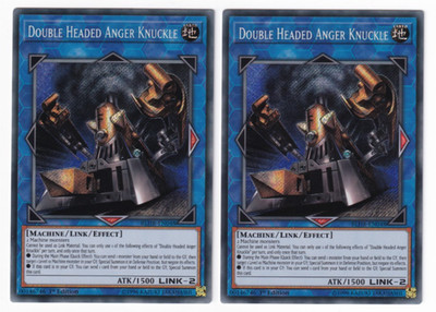 2x Double Headed Anger Knuckle - (BLHR-EN048 - 1st Ed - Secret Rare) - NM