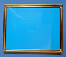 Vintage 8x10 ornate gold metal picture photo frame, flower petal corners