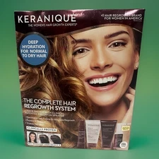 Keranique The Complete Hair Regrowth System Deep Hydration Treatment Kit 4 Piece
