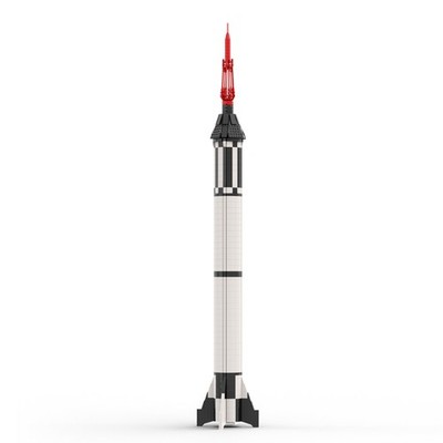 First Crewed Space Booster Rocket Launch Vehicle 1029PCS MOC