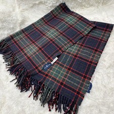 Ralph Lauren Tartan Check Wool Stole 45.3 in Large Scarf Set - Excellent