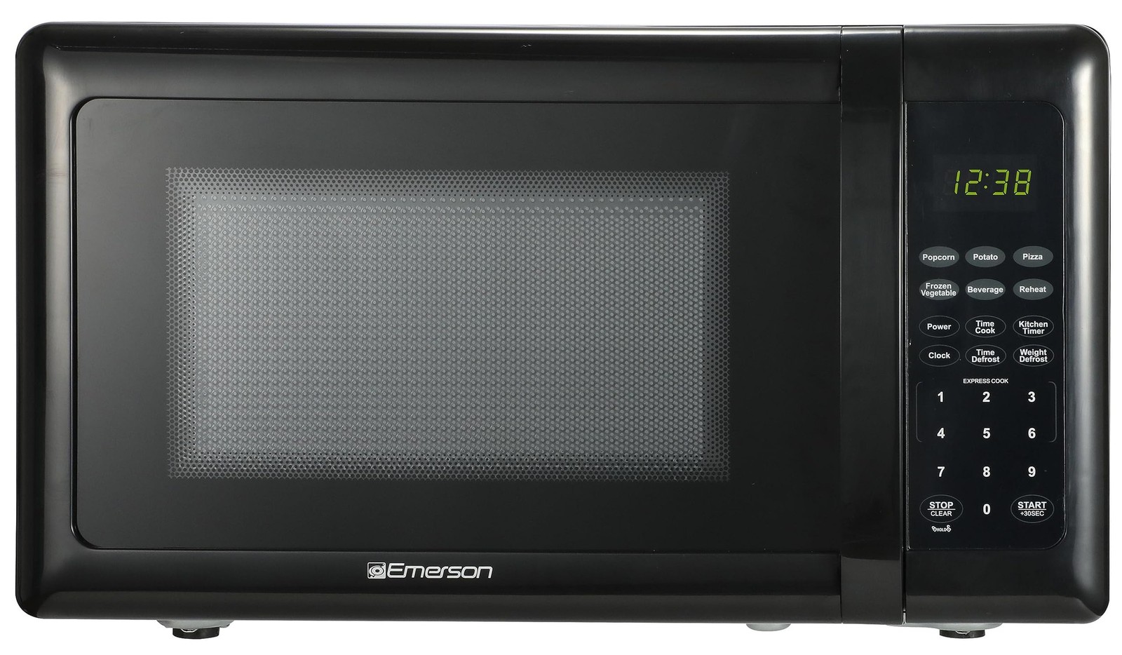 Emerson MW7302B Compact Countertop Microwave with Touch Controls and LED Display