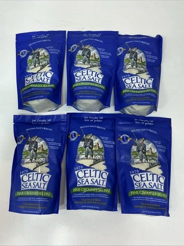 6x Celtic Sea Salt 1 Pound Resealable Bag Fine Ground