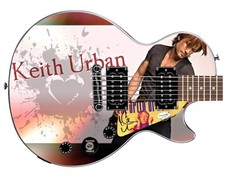 Keith Urban Autographed Custom Epiphone "Love To Play" Graphics Guitar