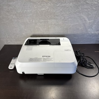 Epson 697Ui Interactive Projector 2,477 Hours W/ Remote WiFi USED