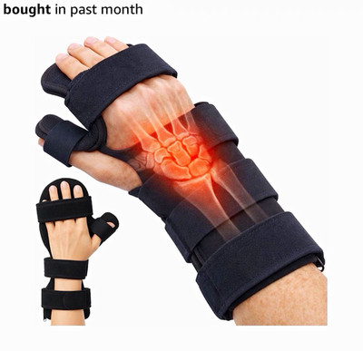 Vive Resting Hand Splint Hand/Wrist Night Immobilizer Brace Universal Black