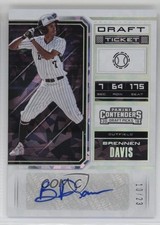 2018 Contenders Draft Picks Ticket Cracked Ice /23 Brennen Davis #67 Auto 0yn1