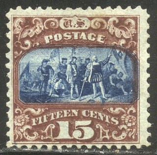 U.S. #119 Unused BEAUTY 1869 15c Pictorial ($1 000)