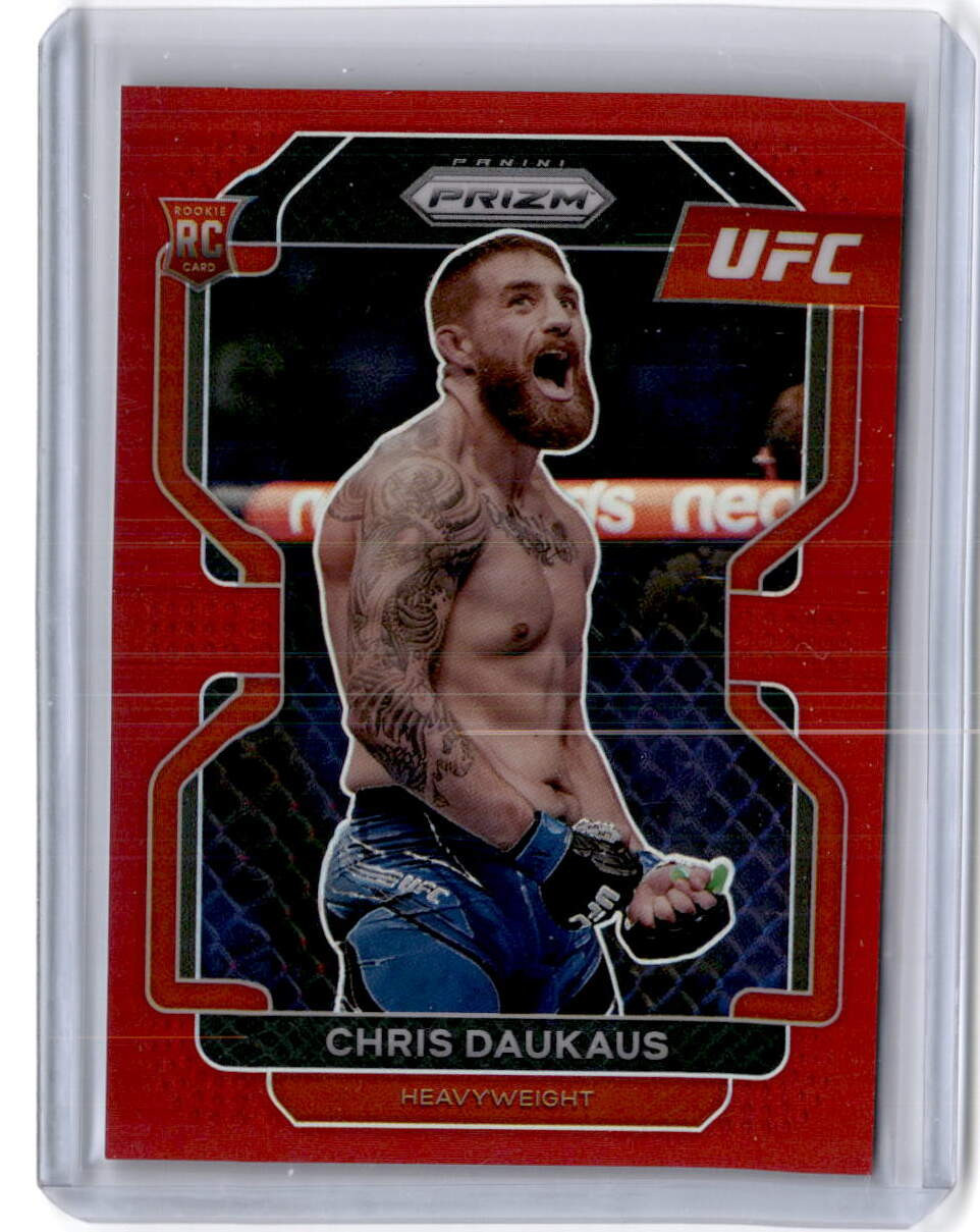 2022 Panini Prizm UFC #199 Chris Daukaus Red Prizms #/299