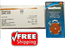 40 Zinc Air Hearing Aid Batteries 312 Mercury Free Exp 03/2027 40 Pk SHIPS FREE