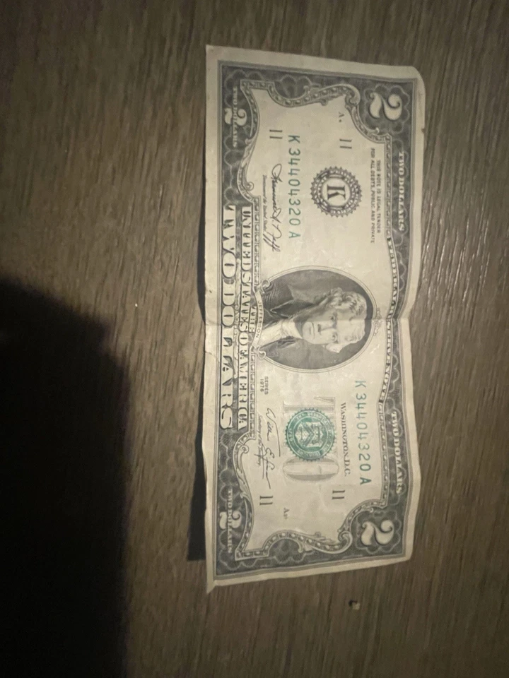 1928 Two Dollar Bill US Currency Historical Collectible - Image 2 of 2