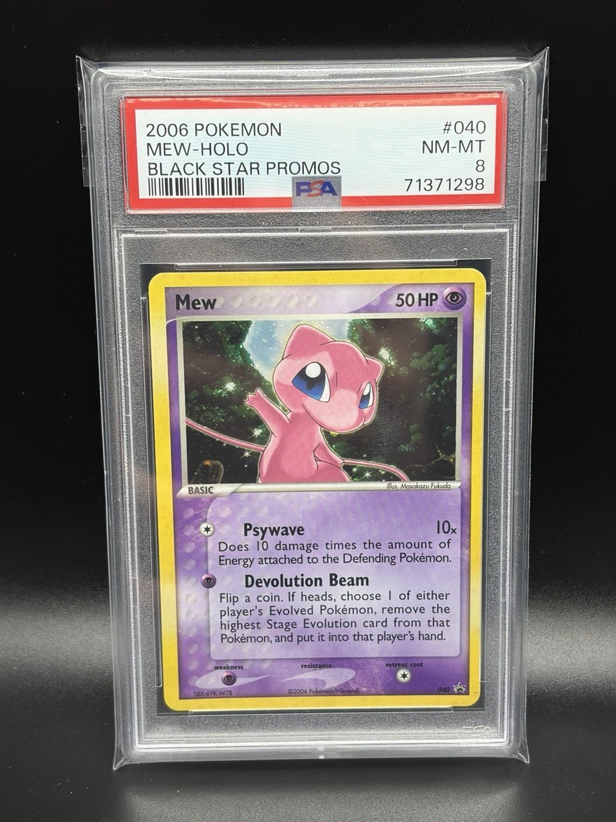 Pokémon TCG Grade 8 Mew Individual Collectible Card Game Cards for