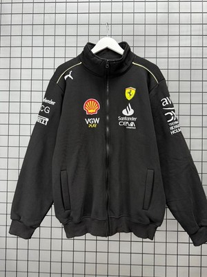 Puma Ferrari F1 Team Mens Jacket Black XXL Full Zip Scuderia Ferrari Formula 1