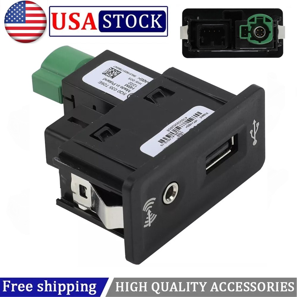 5G0035222E For VW Golf 7 7.5 MIB2 CarPlay MDI USB AUX Switch Control AMI Adapter