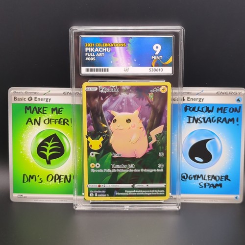 Pikachu graded ACE 9 for sale on eBay