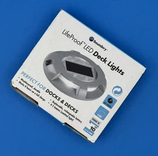 Boundery LifeProof Weatherproof LED Solar Deck Lights with Sensor