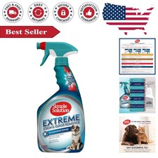 Extreme Pet Stain and Odor Eliminator - 32 oz Enzymatic Cleaner for Dogs  Cats