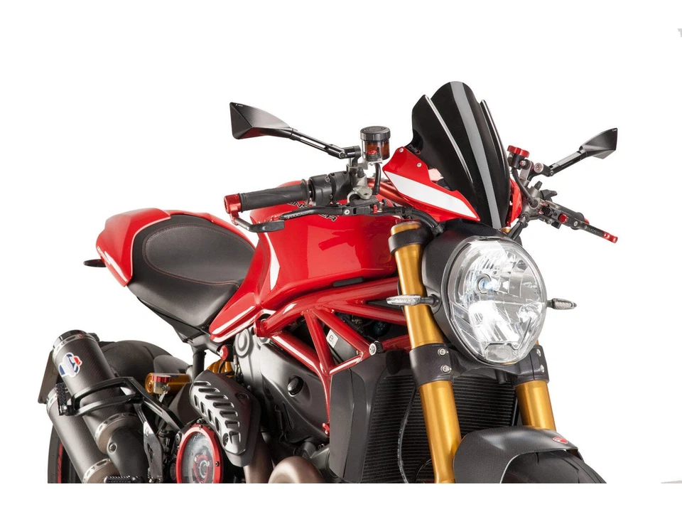 Luz de tela Puig nova geração touring fumaça para Ducati Monster 1200 S (14-20) - Imagem 4 de 4