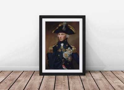 Nelson Admiral Horatio  Portrait Print, Classic Naval History Wall Art