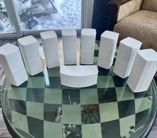 Bose New 9x Jewel Series II White Speakers Incl Center/Horizontal 535 600