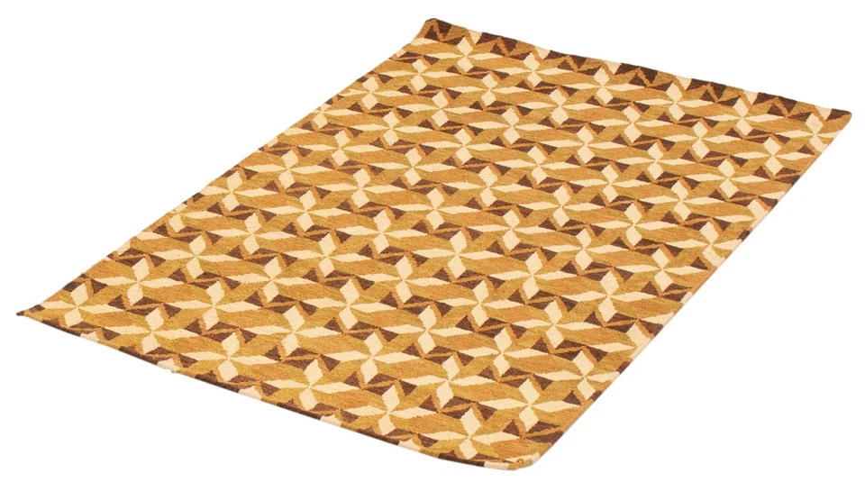 Vintage Hand Woven Traditional Kilim Rug 3'9" x 5'9" Oriental Wool Carpet - Image 4 of 4