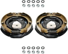 5,200-7,000 lb Trailer Axles 12"x2" Manual Electric Brake Kit,5 Bolt Mount, Fits