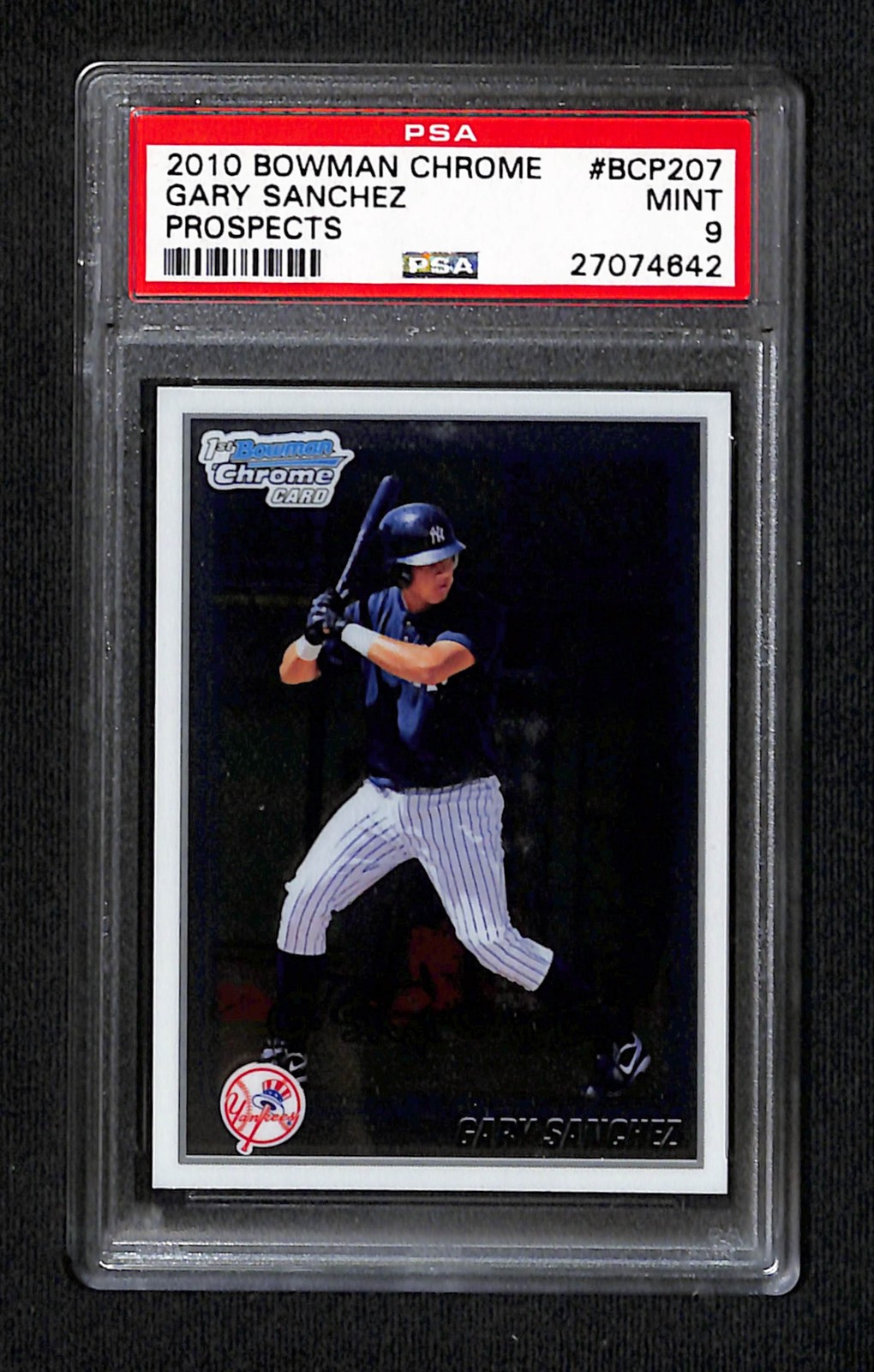 Gary Sanchez 2010 Bowman Chrome Prospects #BCP207 PSA 9