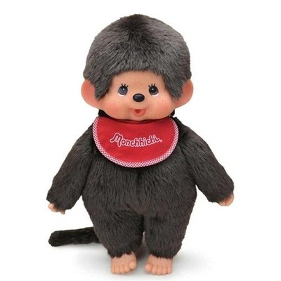 Monchhichi Boy Plush Premium Standard L Size Brown Sekiguchi Unused from Japan