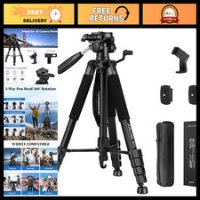 74" Adjustable Tripod for Camera Phone - Video Recording Photography Stand
