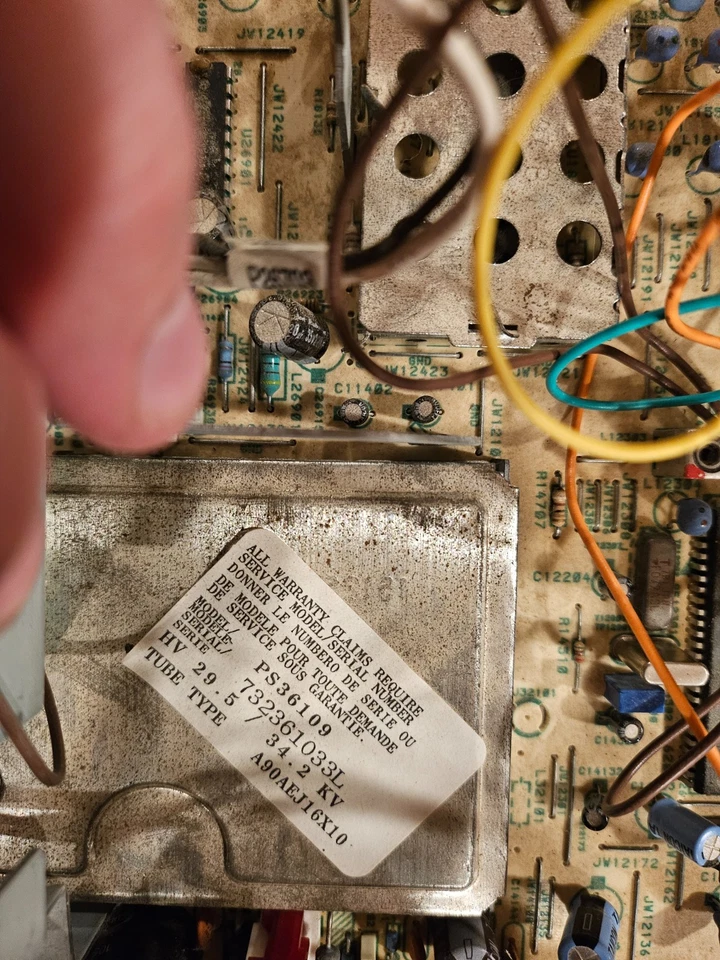 RCA / Proscan CTC197CH Chassis for parts/ repair (Suspect CRT was bad) With SAMS - Image 3 of 4